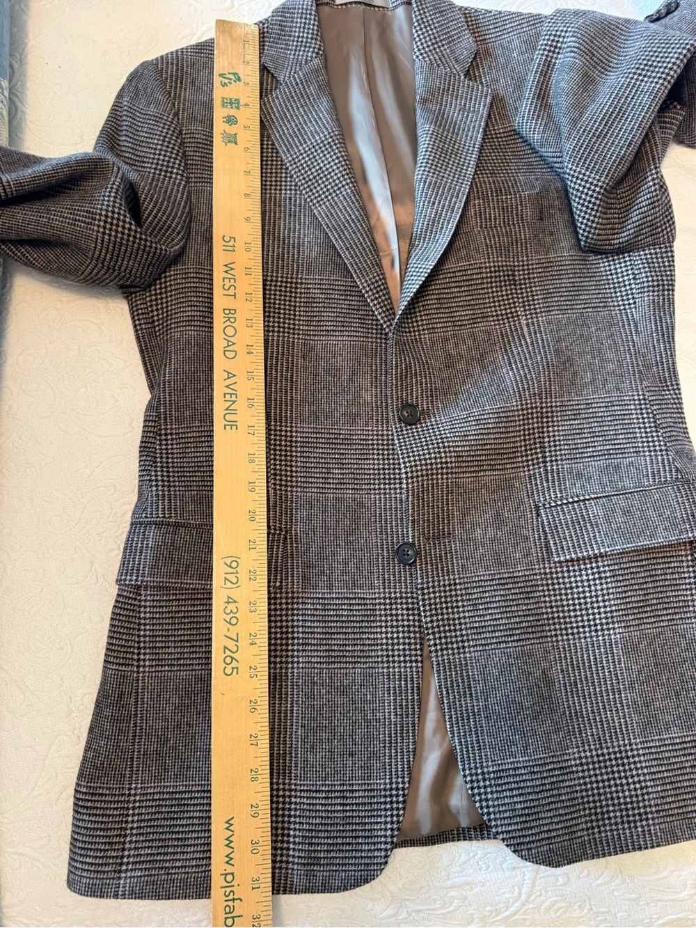 Ralph Lauren Gray Glen Plaid Wool Blazer - Picture 11 of 11